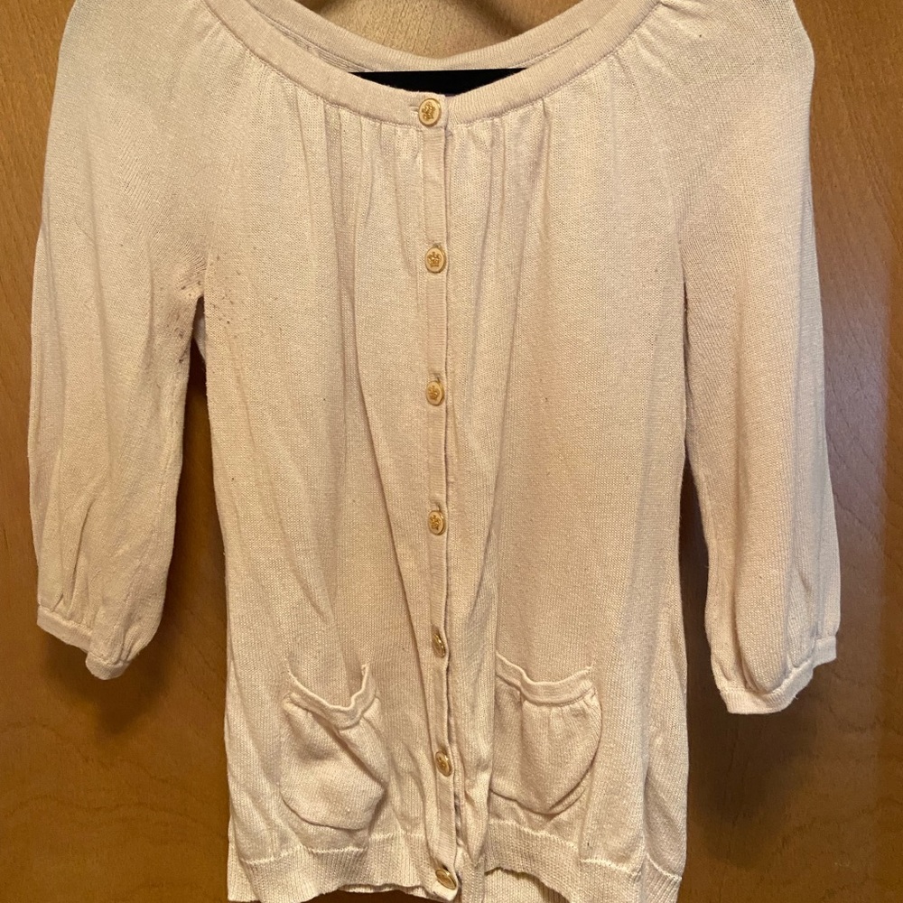 Juicy Couture Cardi - Cream, Size Medium